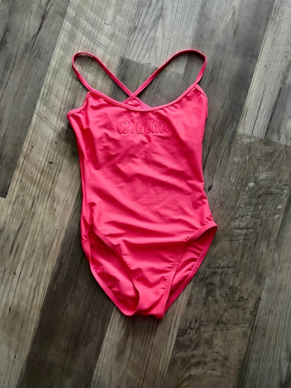 Kid's Vintage B.U.M. Equipment Hot Pink One Piece